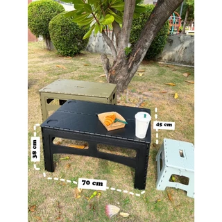 โต๊ะพับอเนกประสงค์ โต๊ะแคมป์ปิ้ง Folding table​ แบบ​B​ ** ความสูง​ 38​ เซนติเมตร **
