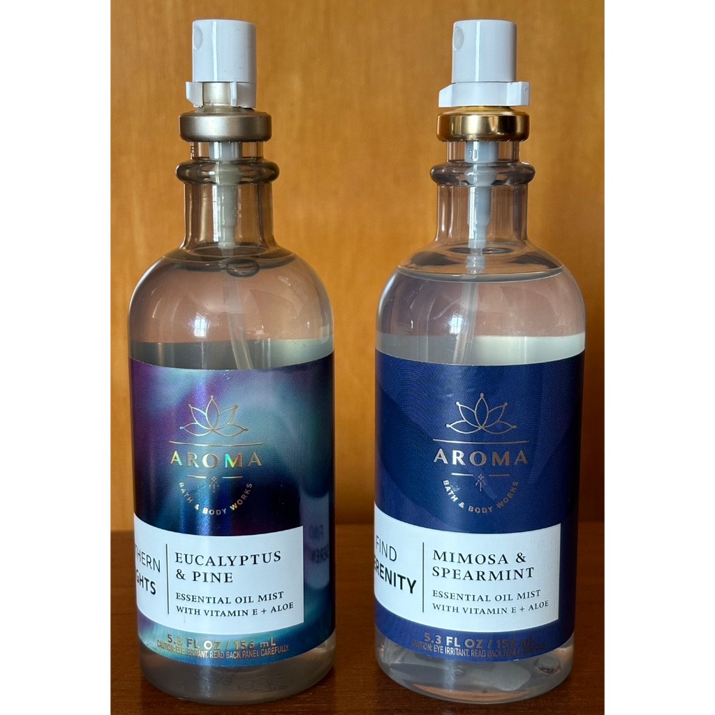 Bath & Body Works Aroma Essential Oil Mist with Vitamin E + Aloe 5.3 fl.oz. / 156 ml. จากอเมริกาค่ะ