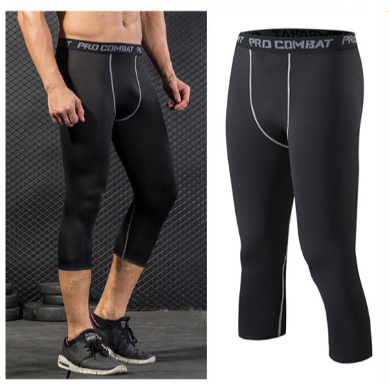 กางเกงรัดกล้ามเนื้อ ขา7ส่วน Pro Combat Running Pants body fitของแท้ กางเกงออกกำลังกายใส่วิ่ง