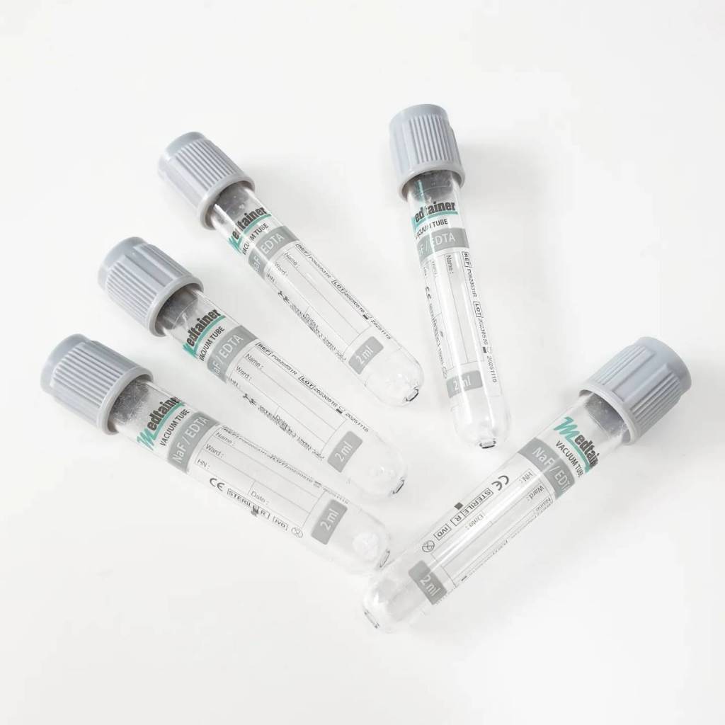 หลอดเก็บตัวอย่างเลือด Sodium Fluoride (NaF), Vacuum
