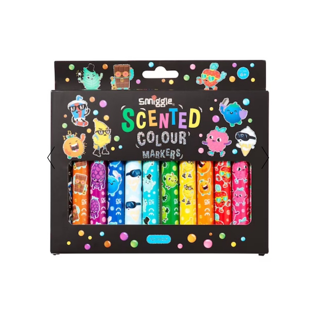 Smiggle Scented Colour Markers Pack X12