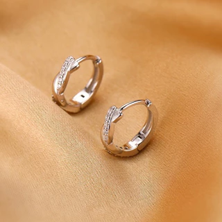 ✅พร้อมส่ง🔥 LILY.C ต่างหูห่วงเงิน S925 Sterling Silver Hoop Earrings