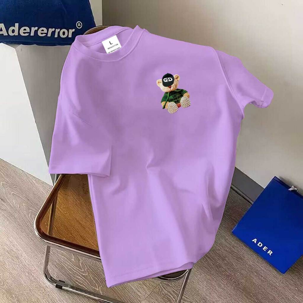 //BK-717 เสื้อยืดแฟชั่น ผ้าคอตตอนผสมโพลี เนื้อผ้านุ่มระบายอากาศดี  เสื้อแขนสั้นวินเทจทรงตรงไซส์ไม่เล็ก ใส่ได้ทั้ง ญ/ช - รูปที่ 2