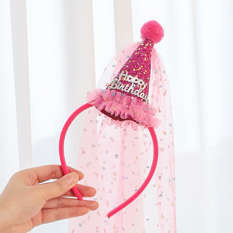 [พร้อมส่ง] คาดผมเจ้าหญิง คาดผมแฮปปี้เบิร์ดเดย์ ที่คาดผมวันเกิด น่าร้ากกก - รูปที่ 7