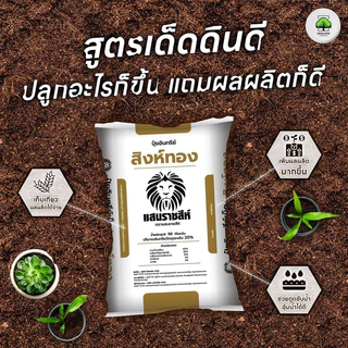 [[แบ่งขาย ]] ปุ๋ยอินทรีย์สิงห์ทอง แสนราชสีห์ ปุ๋ยบำรุงดิน เร่งโต เพิ่มใบเขียว เสริมแร่ธาตุทำให้ดินร่วนซุย ขนาด 950 กรัม