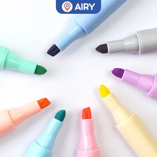 ปากกาไฮไลท์ Chosch รุ่น CS-H716-8 ปากกาเน้นข้อความ สีพาสเทล สีสวย หัวตัด แห้งไว(แพ็ค 8 ด้าม)