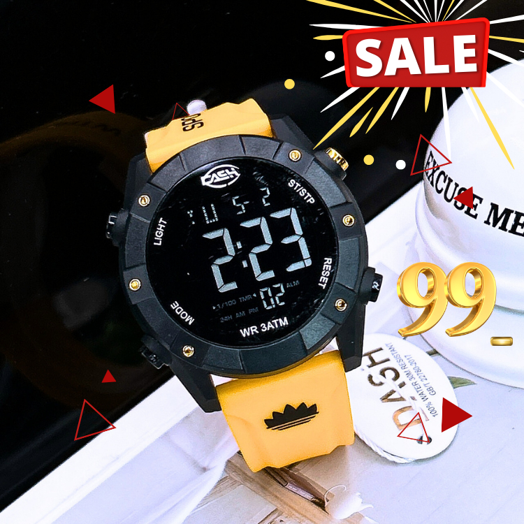SALE ราคาส่ง นาฬิกาสปอร์ต กันน้ำ 100% จับเวลา ตั้งปลุก ตั้งเวลาให้ก่อนจัดส่ง