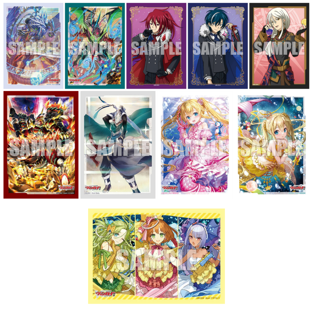 เศษสลีฟ Bushiroad Sleeve Cardfight!! Vanguard : Blond Ezel, Rorawa, Kheios, Eva, Tamayura, Thegrea, 