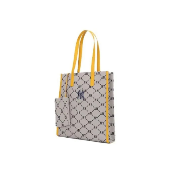 MLB NY MONOGRAM SERIES กระเป๋าNY กระเป๋าแบรนด์ทรงโท้ทสพายข้างผู้หญิงรุ่นใหม่ใบใหญ่