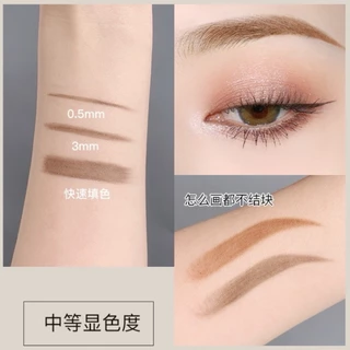 Suake 0072 ดินสอเขียนคิ้วแบบหมุน 2 หัว สีดำ น้ำตาลอ่อนเทา เขียนง่าย เส้นคมชัด กันน้ำ กันเหงื่อ ติดทน Eyebrow Pencil