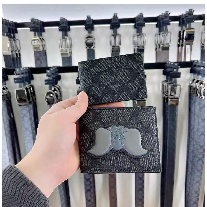 กระเป๋าสตางค์ชายสั้น classic คลิปสั้นพับ F75006 F74993