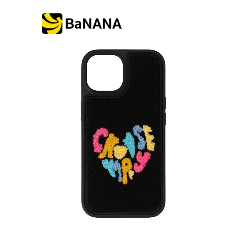 เคส QPLUS iPhone 15 Colorful Happy Black by Banana IT