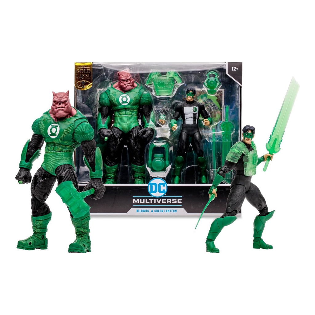 McFarlane Toys 7" : KILOWOG WITH KYLE RAYNER GREEN LANTERN (GOLD LABEL) MEGAFIG 2PK  17516-INT