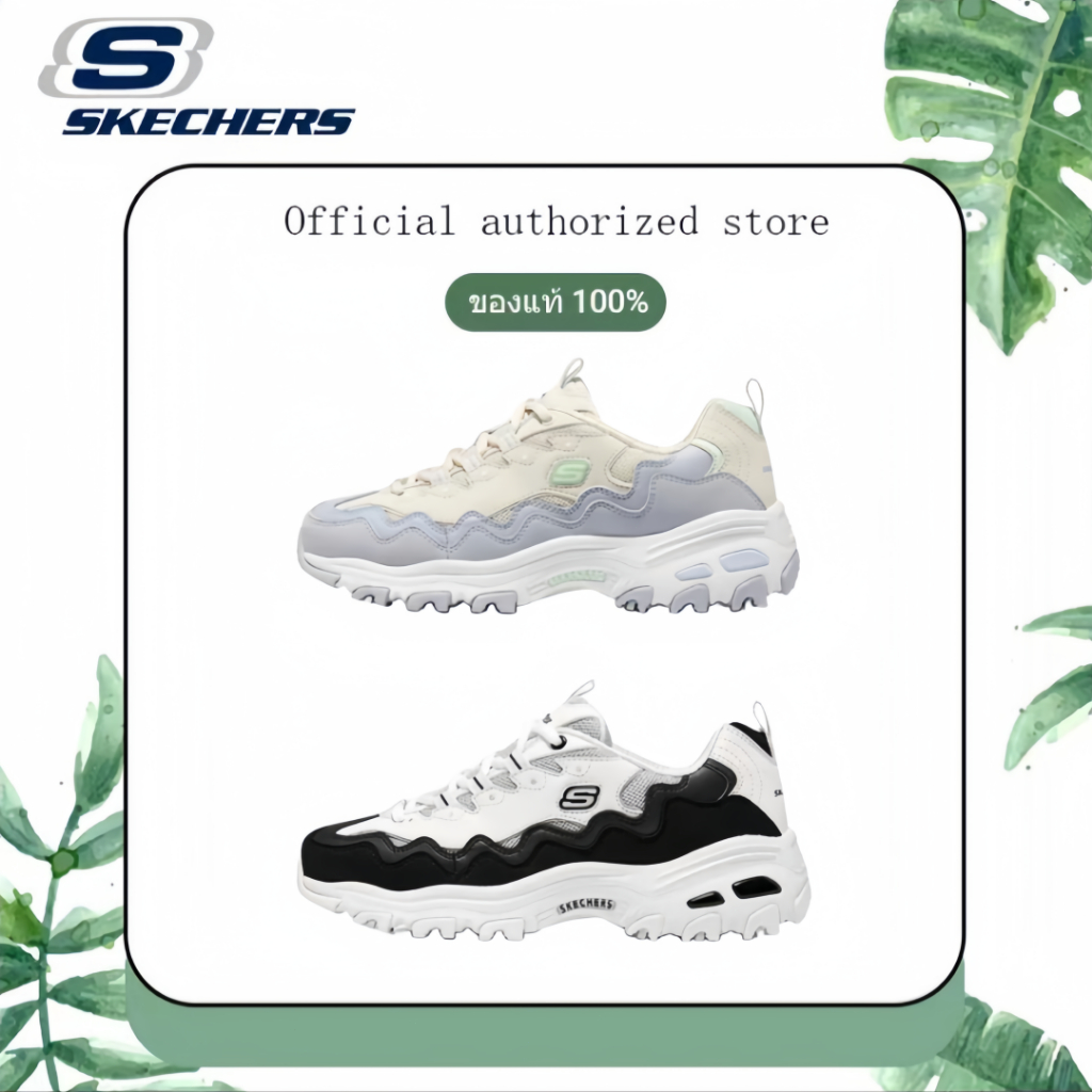 【ของแท้ 100%】Skechers สเก็ตเชอร์ส รองเท้าผู้หญิง Women D'lites Sport shoes -149792 Memory foam low top sneakers