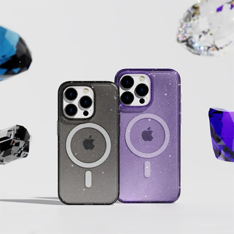 JTLEGEND  GLITTER MAG HYBRID CUSHION CASE Iphone
