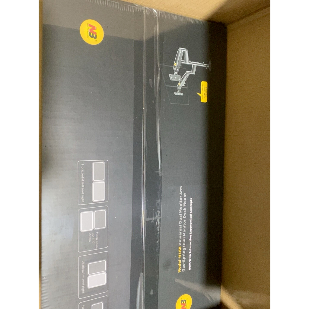 ขาย NB H180 ขาตั้งจอมอนิเตอร์แบบคู่ ปรับระดับความสูง หมุนได้รอบทิศทาง