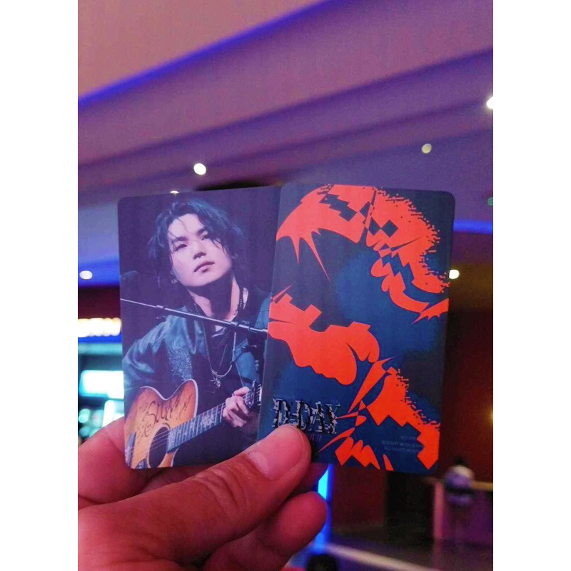 (ทักขอลด100฿) บัตรสะสม Suga | August D Tour ‘D-Day’ THE MOVIE การ์ด Suga BTS จาก Major Cineplex