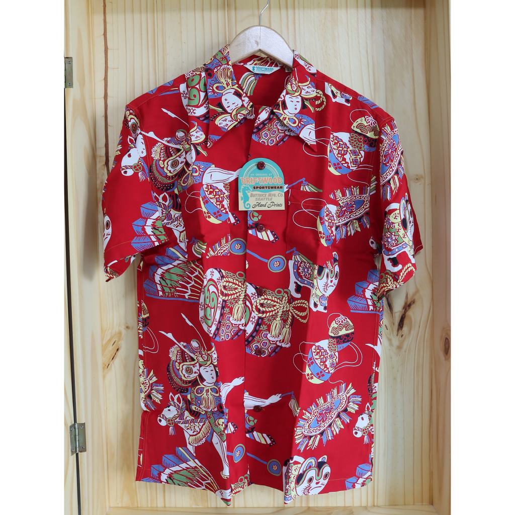 เสื้อฮาวายญี่ปุ่น เสื้อฮาวาย SUN SURF X DRIFTWOOD SPORTWEAR SPECIAL EDITION 2003 "THE BOY FESTIVAL" SIZE L
