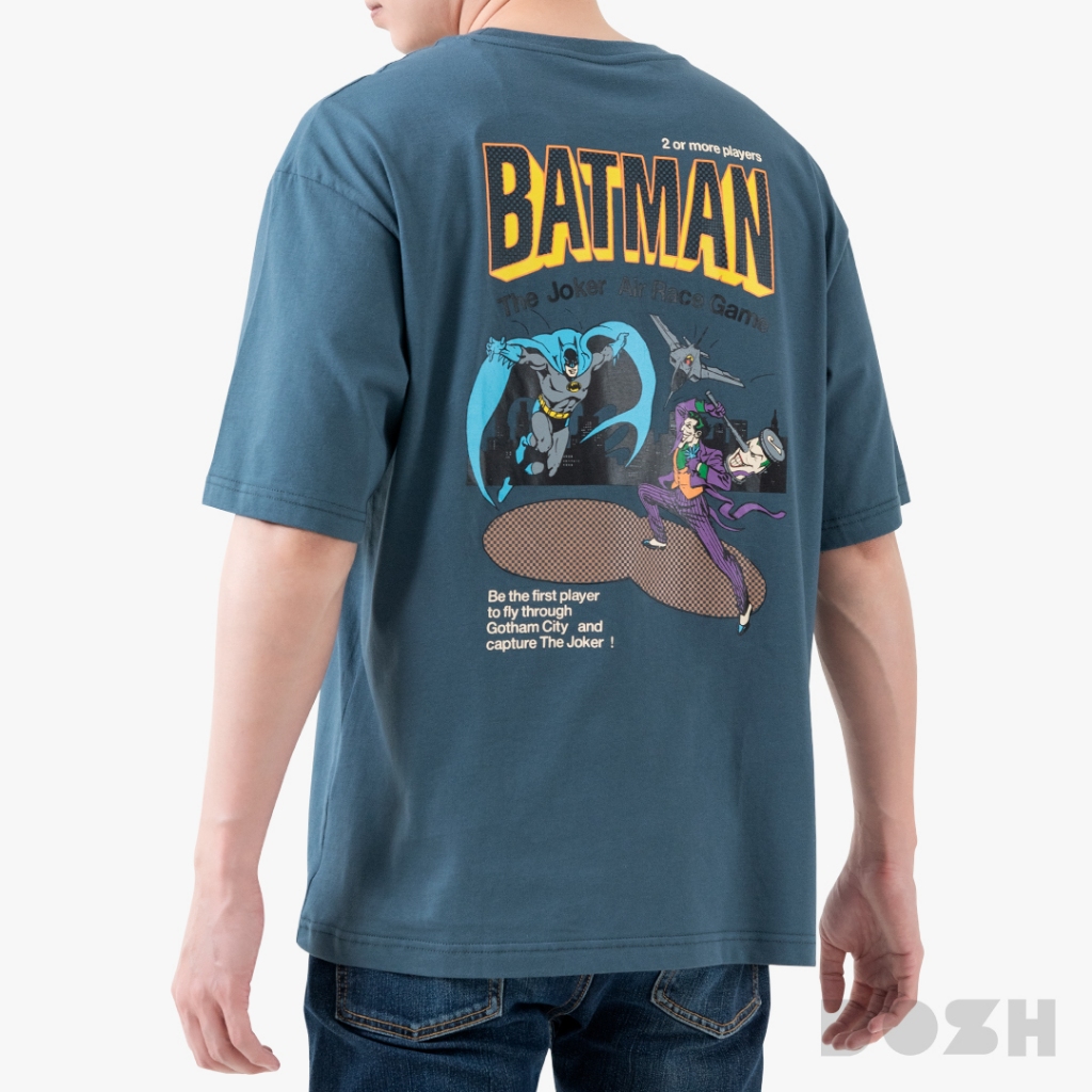 DOSH MEN'S OVERSIZED T-SHIRTS BATMAN เสื้อยืดโอเวอร์ไซส์ DBMT5311-BU (XL/2XL)