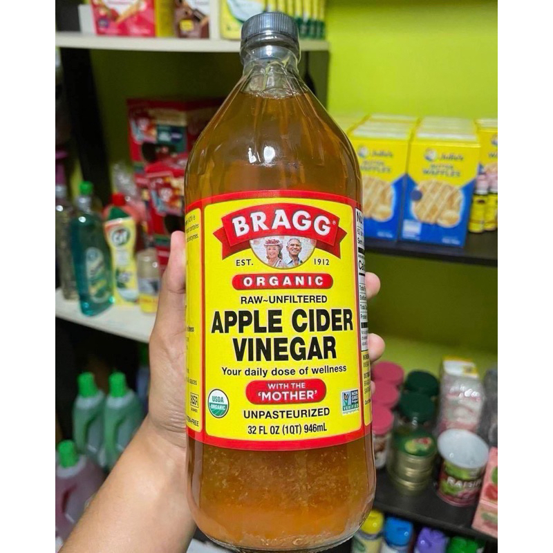 🥃Apple Cider Vinegar with mother 🌿🥬   แบบมีตะกอนธรรมชาติ ขนาด946ml.