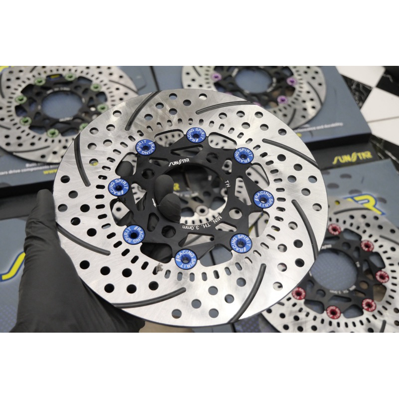 จานเบรค Sunstar giorno ตัวAbs ขนาดเท่าเดิม จานเบรคแต่ง