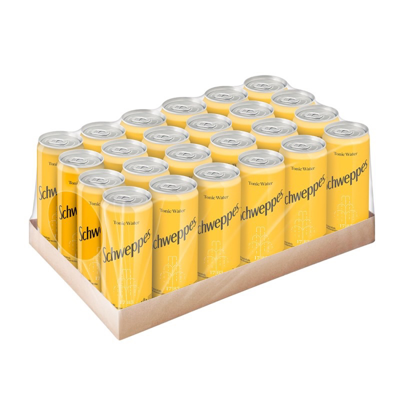 Schweppes Tonic ชเวปส์ โทนิค วอเตอร์ ขนาด 330 มล. x 24 กระป๋อง