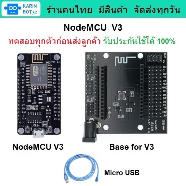 ESP8266 WiFi IoT Development Board (NodeMCU V3 & WeMOS D1)