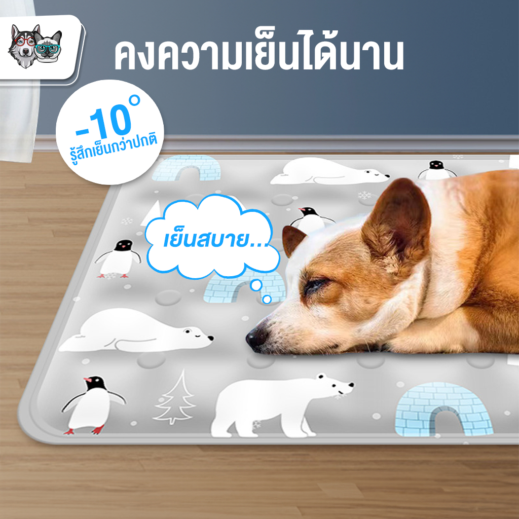 [พร้อมส่ง ] PET COOL MAT แผ่นเจลเย็น ที่นอนเย็น เบาะเย็นแมว แผ่นเย็นหมา ที่นอนแมว CleverPet