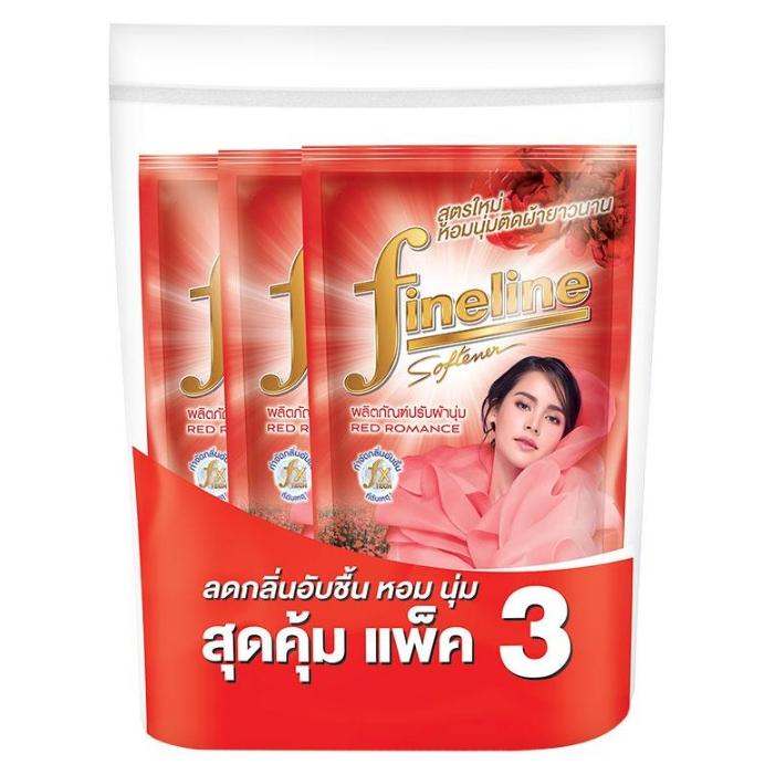 ไฟน์ไลน์ ปรับผ้านุ่ม เรด โรมานซ์ สีแดง 500 มล.
