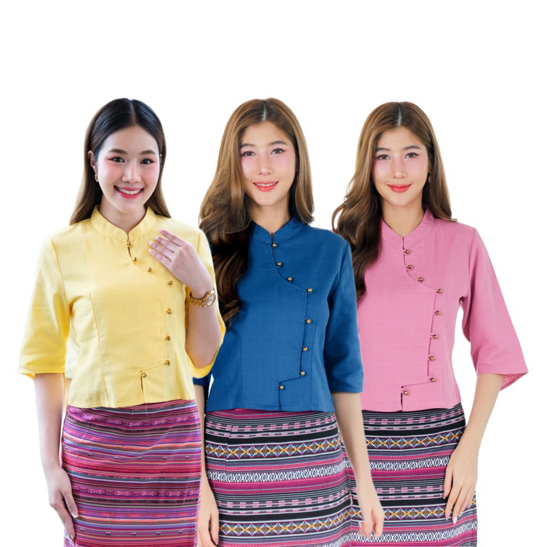 เสื้อพื้นเมืองผู้หญิงคอจีน
