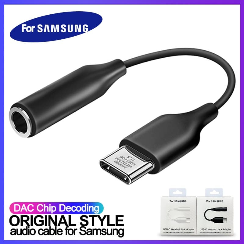 Samsung TYPE C headphone adapter converts to genuine 3.5mm headphones
