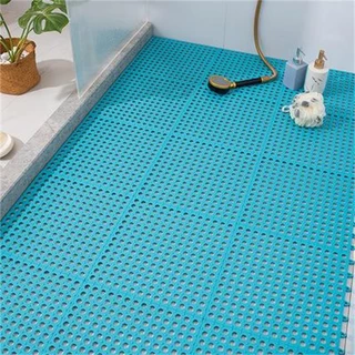 แผ่นกันลื่น30*30cm ระบายน้ำได้เร็วไม่สะสมน้ำ แผ่นจิ๊กซอว์กันลื่นในห้องน้ำ DIY กันน้ำกันลื่น