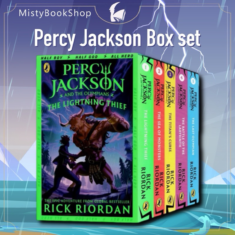 [พรี 10-15วัน] Percy Jackson and the Olympians Boxset 5เล่ม / Rick Riordan นิยายภาษาอังกฤษ