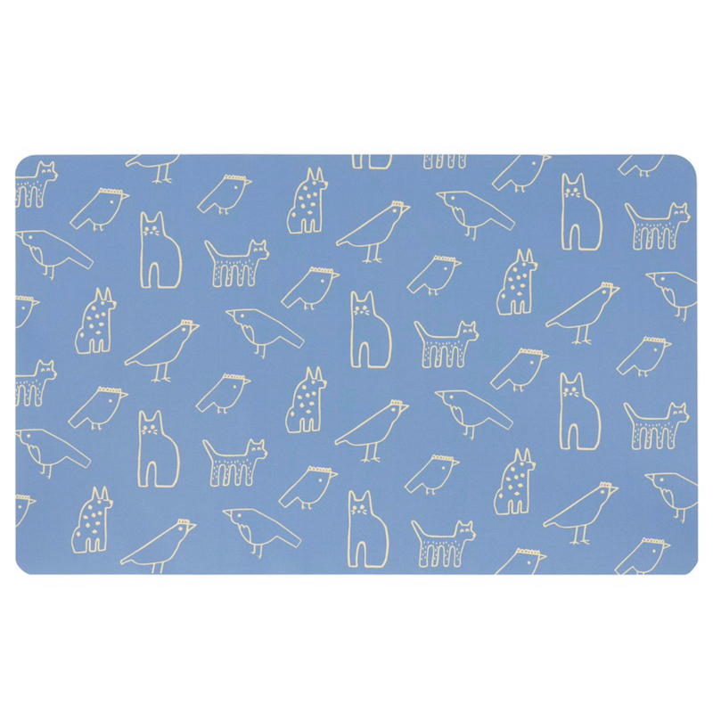 IKEA BÖNSYRSA เบินซือชา แผ่นรองเขียน, ลายสัตว์, 60x37 ซม.