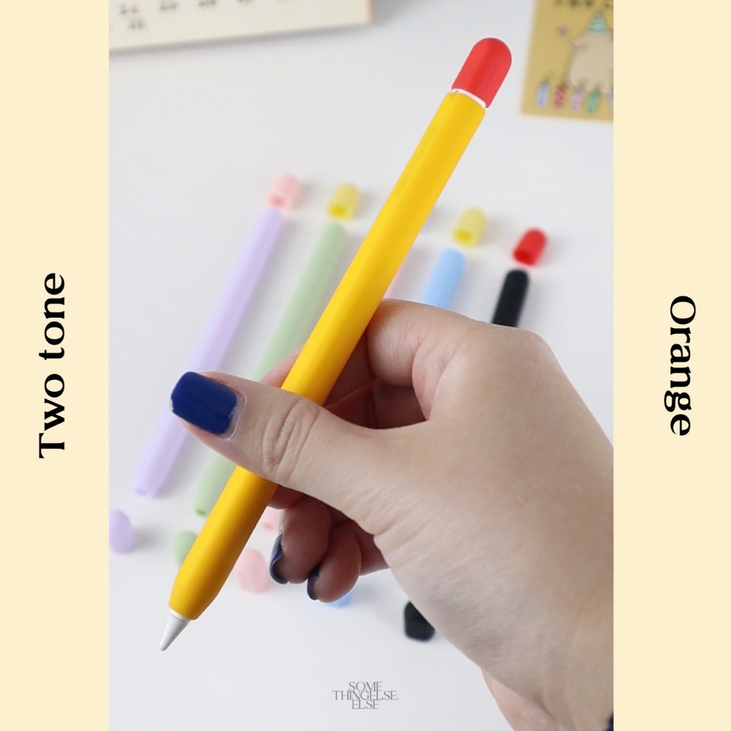 (ลด 100 สั่งผ่าน video) เคสปากกาไอแพด Gen 1 รุ่น Two tone apple pencil case