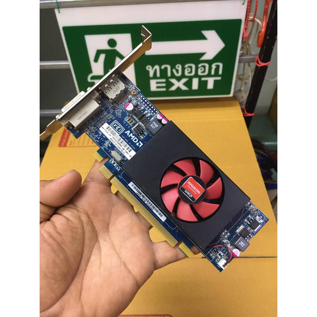 การ์ดจอ HP AMD HD 8490 1G ddr3 มีตำหนิ มือสองมีผลเทส ใส่กับเคสทั่วไป ไม่มีขาแปลงสั้น