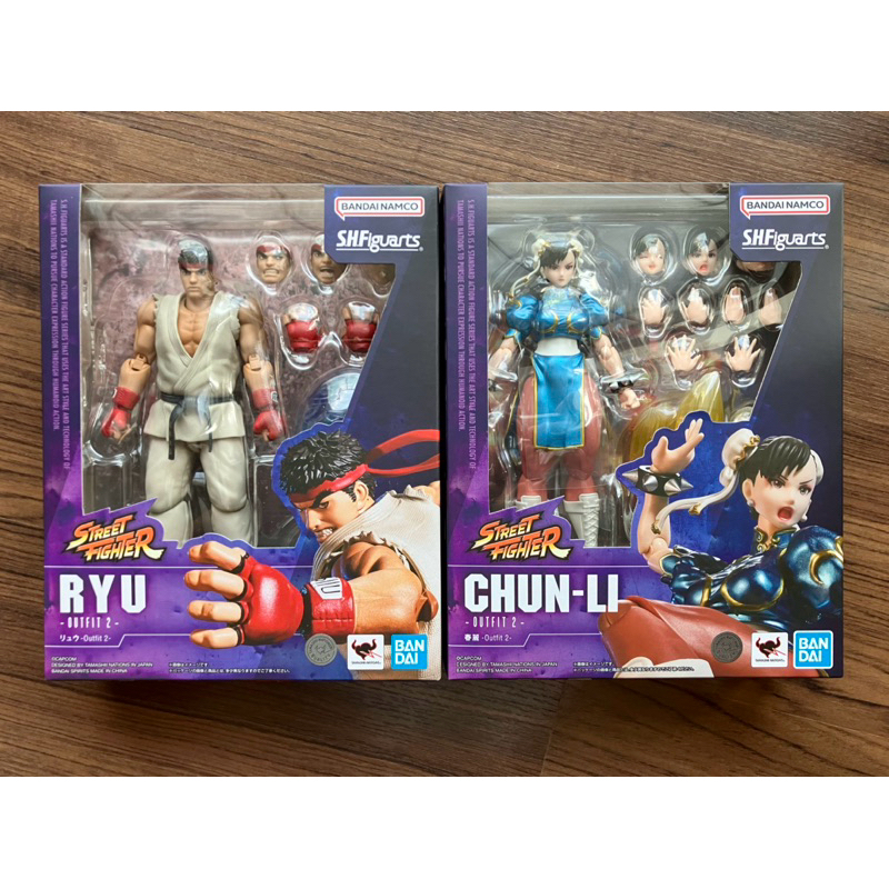 ✅มือหนึ่ง(ได้ 2 กล่อง)✅ BANDAI SHF S.H.Figuarts Street Fighter Chun-Li (Chun Li )+ Ryu Outfit 2 สตรีทไฟเตอร์ ชุนลี ริว