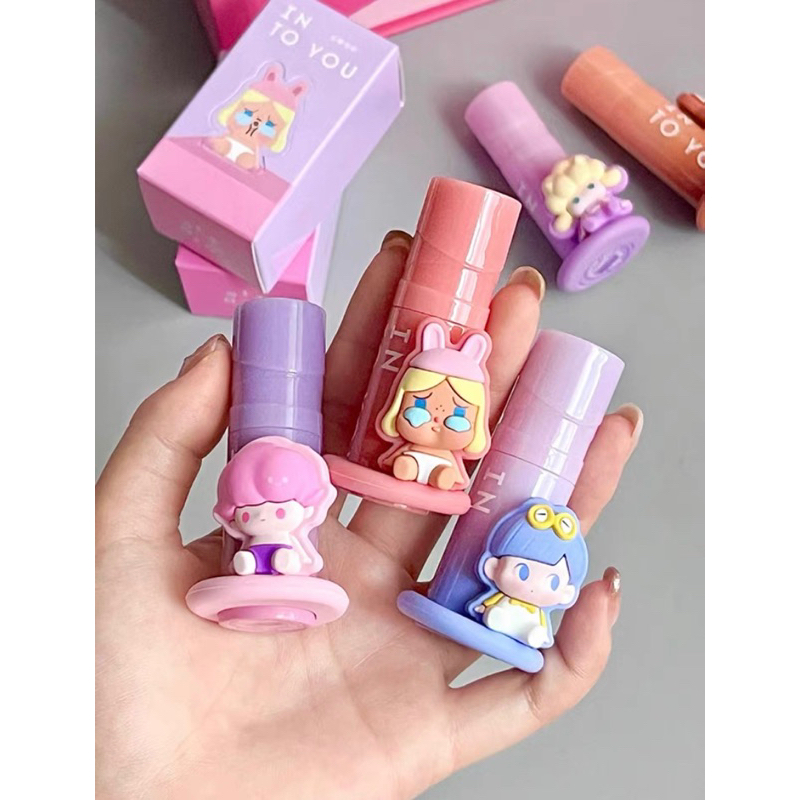 Into YOU INTO YOU Pop Mart Co-Branded Series เนื้อแมตต์ กํามะหยี่ เคลือบริมฝีปาก ติดทนกันน้ำ