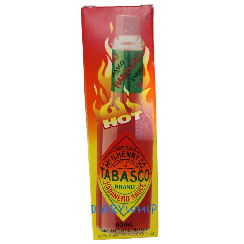 TABASCO  HABANERO  SAUCE  HOT 60 ML.ทาบาสโค ซอสพริกฮาบาเนโร่ 60 มล.