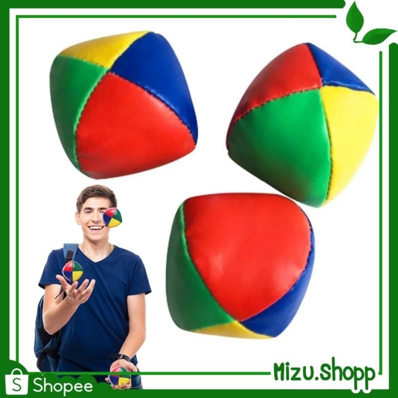 ☀️พร้อมส่ง☀️ ลูกบอลจั๊กกลิ้ง Juggling 3ลูก โยนง่าย ฝึกสมาธิ การเรียนรู้ของเด็ก