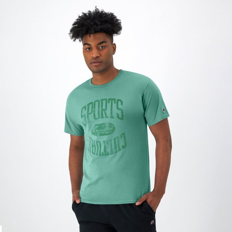 CHAMPION CLASSIC GRAPHIC TEE-เสื้อยืดทีเชิ๊ตสำหรับผู้ชาย#GT23H 586QWB-WXQ