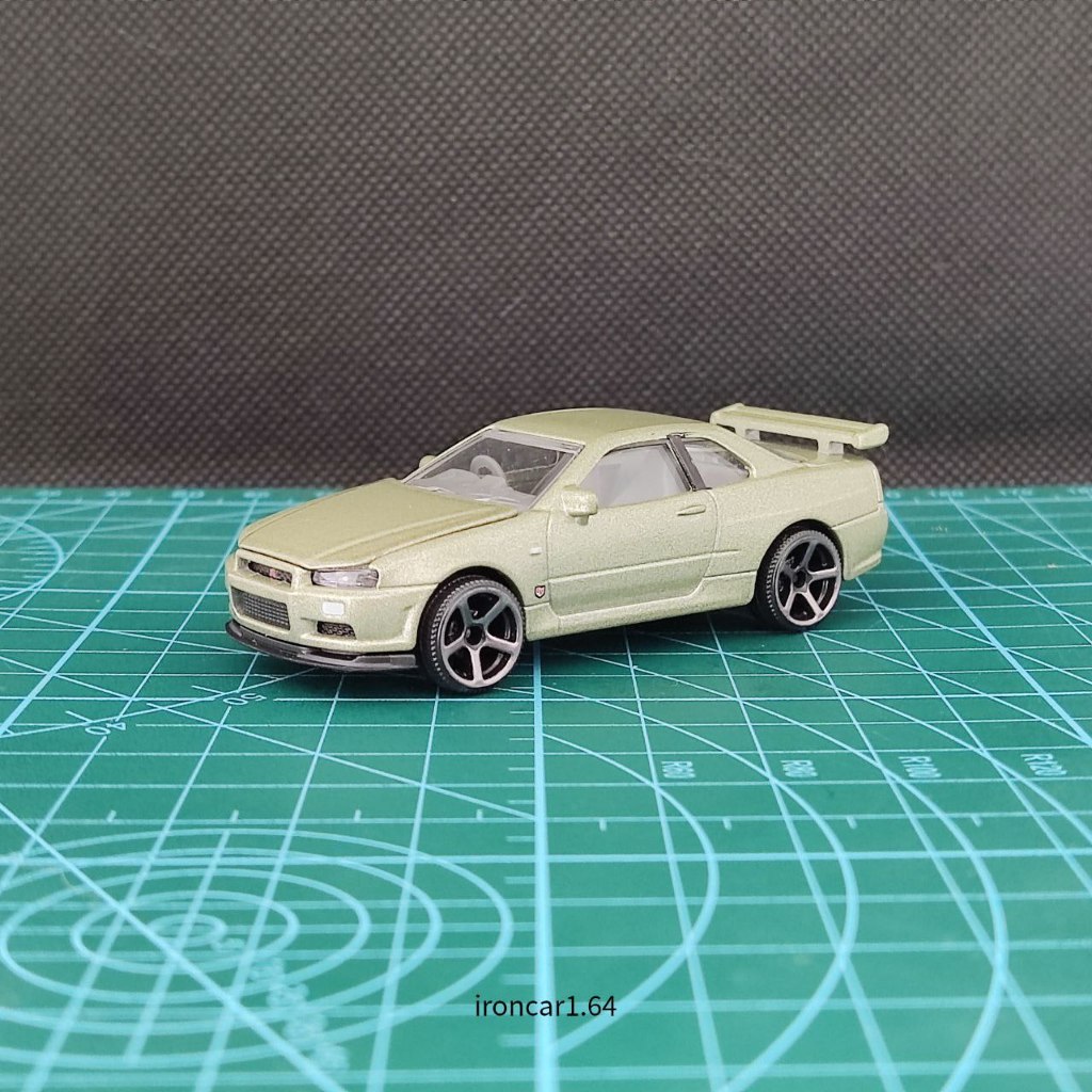 majorette nissan GTR R34 สีเขียว NUR หายาก