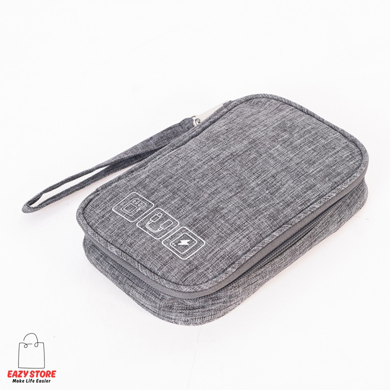 กระเป๋าสายชาร์จ EAZY Electronic Organizer Bag กระเป๋าแบตสำรอง หูฟัง USB Memory card พกพาสะดวก กันน้ำ ลอตปี2026