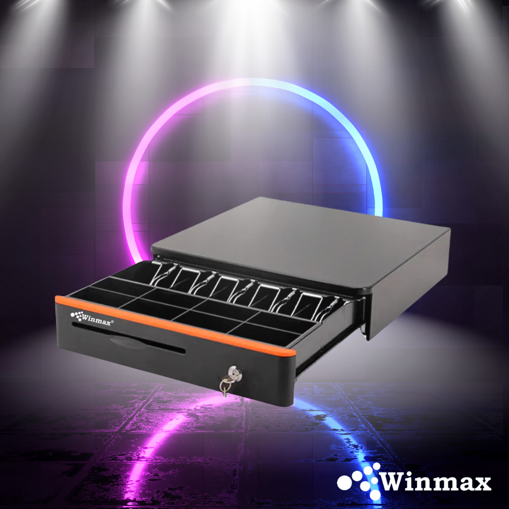 Winmax ลิ้นชักเก็บเงิน Cash Drawer รองรับ Loyverse, Ocha และ POS อื่นๆ รุ่น Winmax-C8