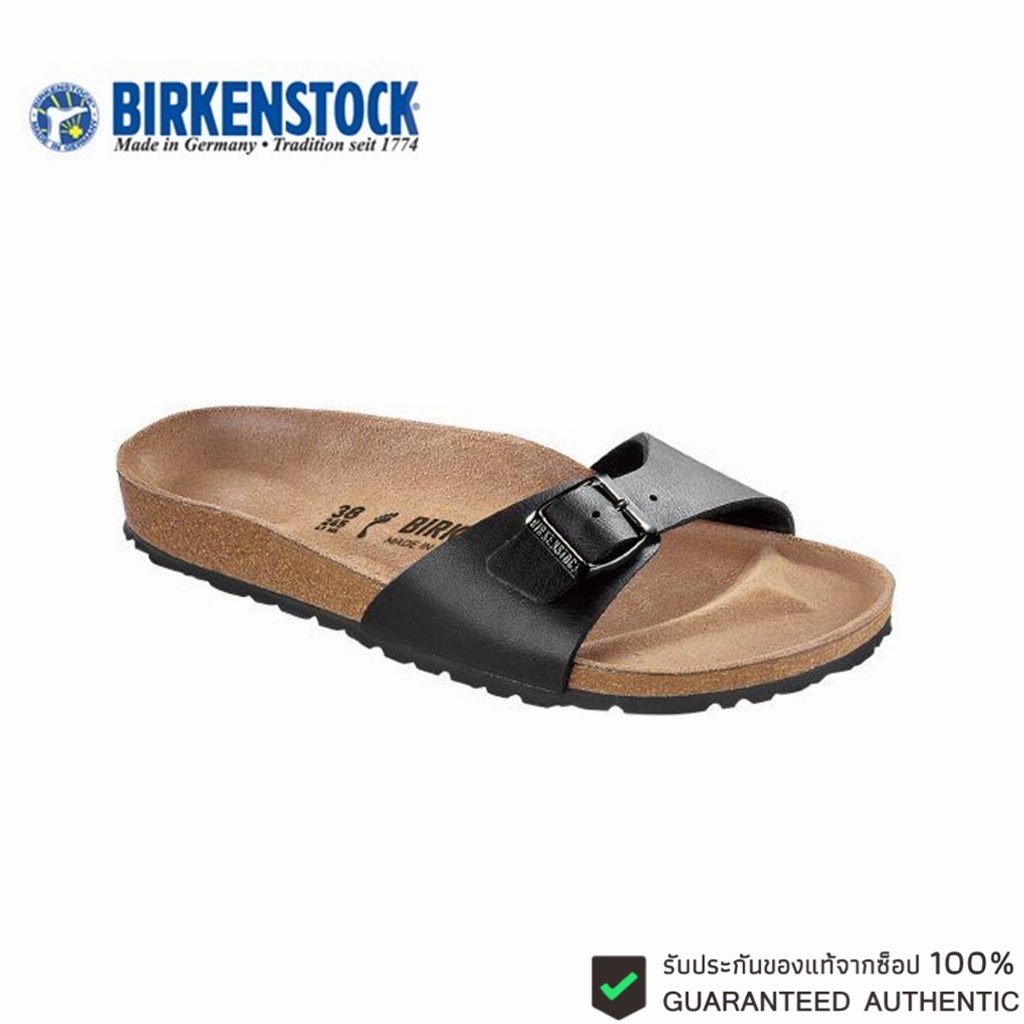 BIRKENSTOCK Madrid BF Black รองเท้าแตะ Unisex สีดำ (ของแท้ 100 % )