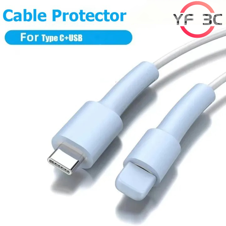 YF 3C ตัวถนอมสายชาร์จ กันสายชาร์จหัก cable bite ที่กันสายหักลายใหม่! ที่ถนอมสายชาร์ ใช้ถนอมสายชาร์จ หุ้มสายชาร์จ สำหรับ