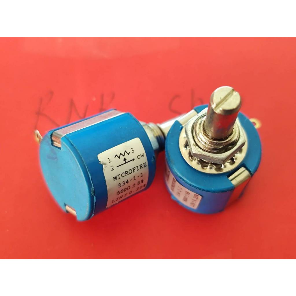วอลุ่ม 534-1-1 10Kหมุน10รอบ แกน6มิล 20K 50K 100K  500R MICROFIRE