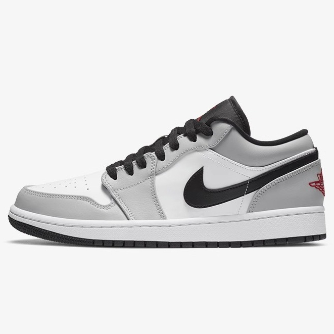 รองเท้า Nike Air Jordan 1 Low :light smoke grey" รองเท้าบาสเก็ตบอล รองเท้ากีฬาชายและหญิง