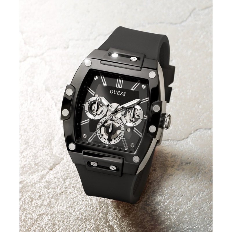 [ของแท้ผ่อน0%]GUESS Mens Black Multi-function Watch GW0203G3