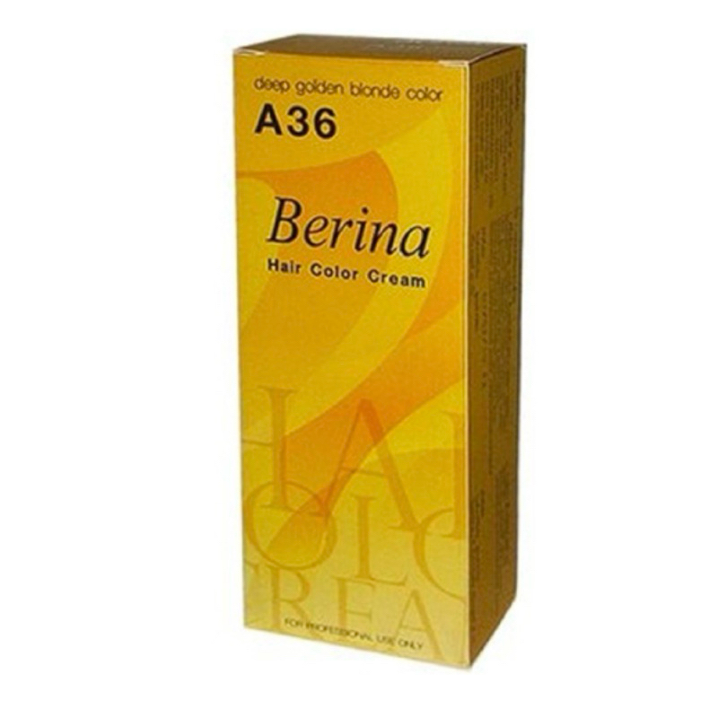 H212 : Berina - A36 สีย้อมผมเบอริน่า สีบลอนด์เข้มประกายทอง W.200 รหัส.H236